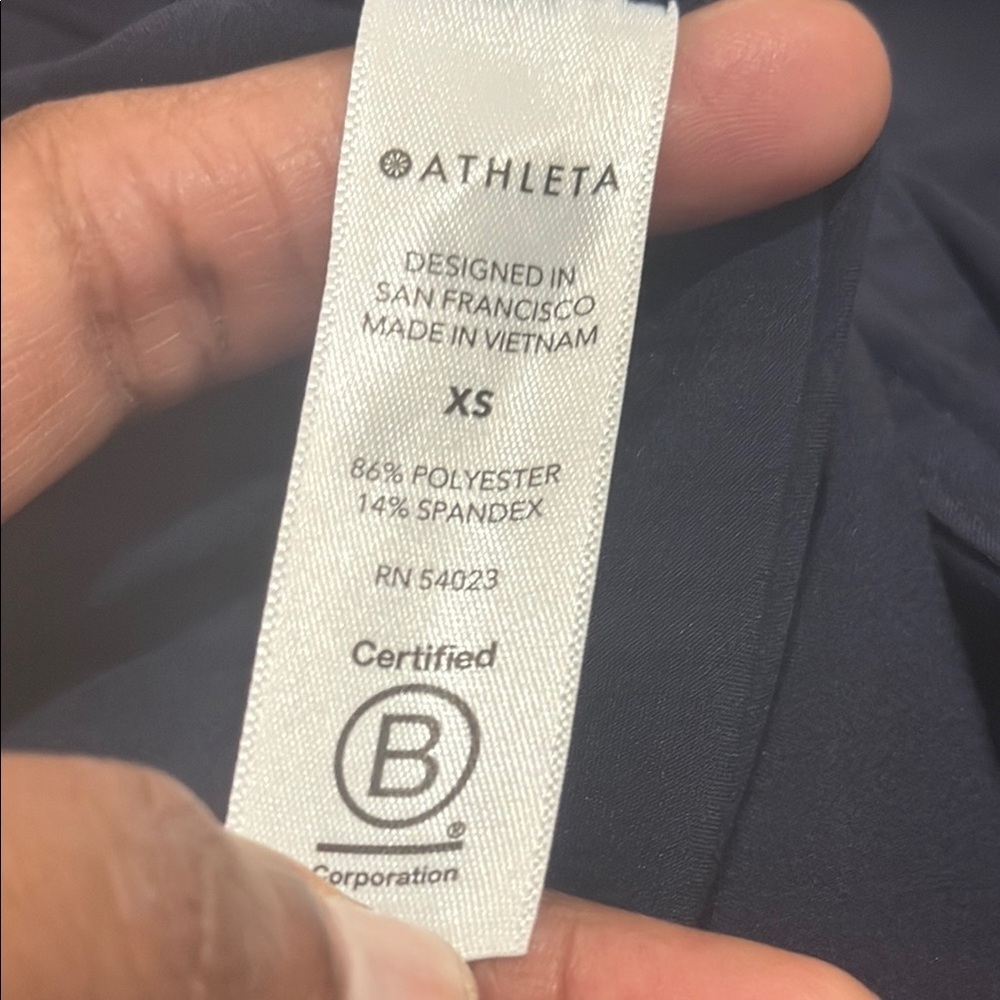 Athleta Blue zuma lightweight travel quick dry Jumpsuit Relaxed Fit - Picture 16 of 16